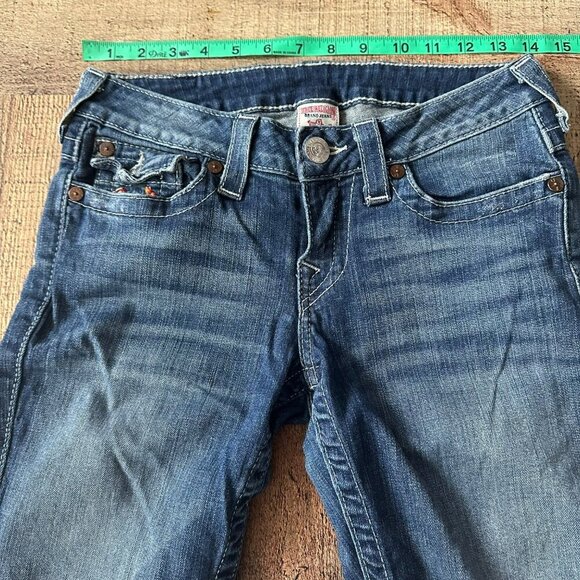 True Religion Womens Skinny Jeans Size 27 Blue Denim - Picture 2 of 8